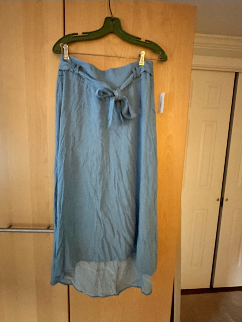 Dress barn be a mermaid Blue Tie-Waist Maxi Skirt